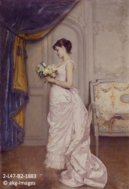 2-L47-B2-1883 Auguste Toulmouche, Le Billet, 1883 akg-images