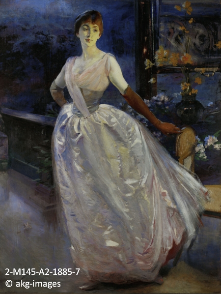 2-M145-A2-1885-7 Madame Roger-Jourdain (Henriette Roger-Jourdain), painted circa 1885 by Paul-Albert Besnard akg-images / Erich Lessing