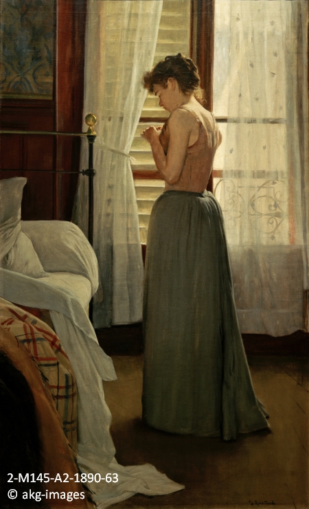 2-M145-A2-1890-63 Santiago Rusi�ol, Interior with Lady, 1890/91 akg-images