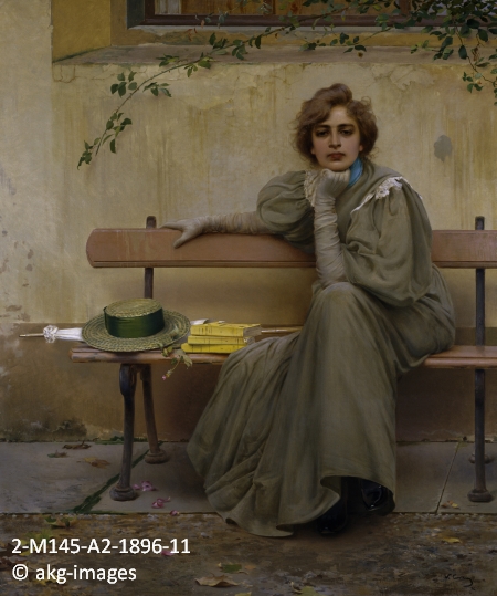 2-M145-A2-1896-11 Vittorio Matteo Corcos, Dreams, 1896 akg-images / Pirozzi