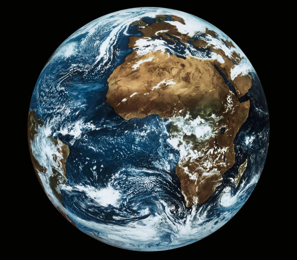 Planet Erde / Meteosat-Satellitenbild