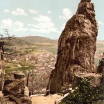 Deer Jump, Karlsbad (modern day Karlovy Vary)/ Photochrom, 1890-1900.